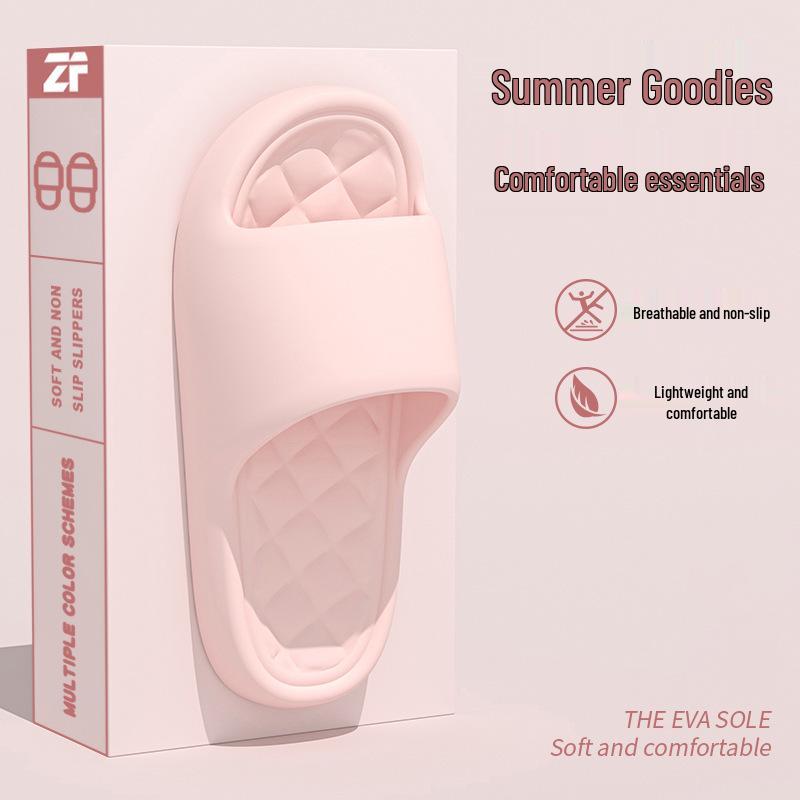 Men's and Women's Summer Non-Slip Anti-Odor Thick-Soled Indoor/Outdoor Cool Slippers