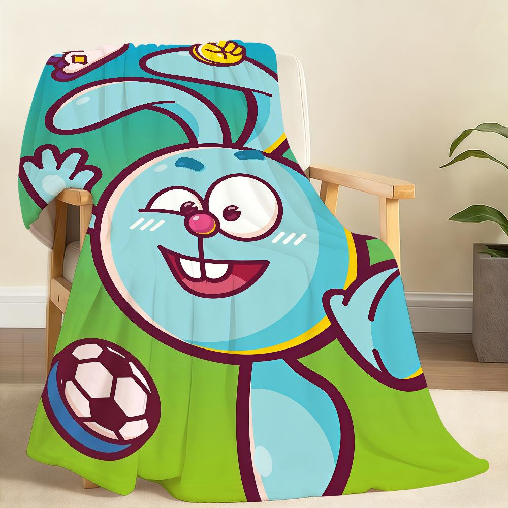 

Cartoon Cute S-Smeshariki Blanket Soft Throw Blanket for Home Bedroom Bed Sofa Picnic Travel Office Rest Cover Blanket Gift 150x200cm