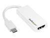 USB-C til HDMI videoadapter - STARTECH.COM - Ultra HD 4K - Hvit - Hann/Hunn