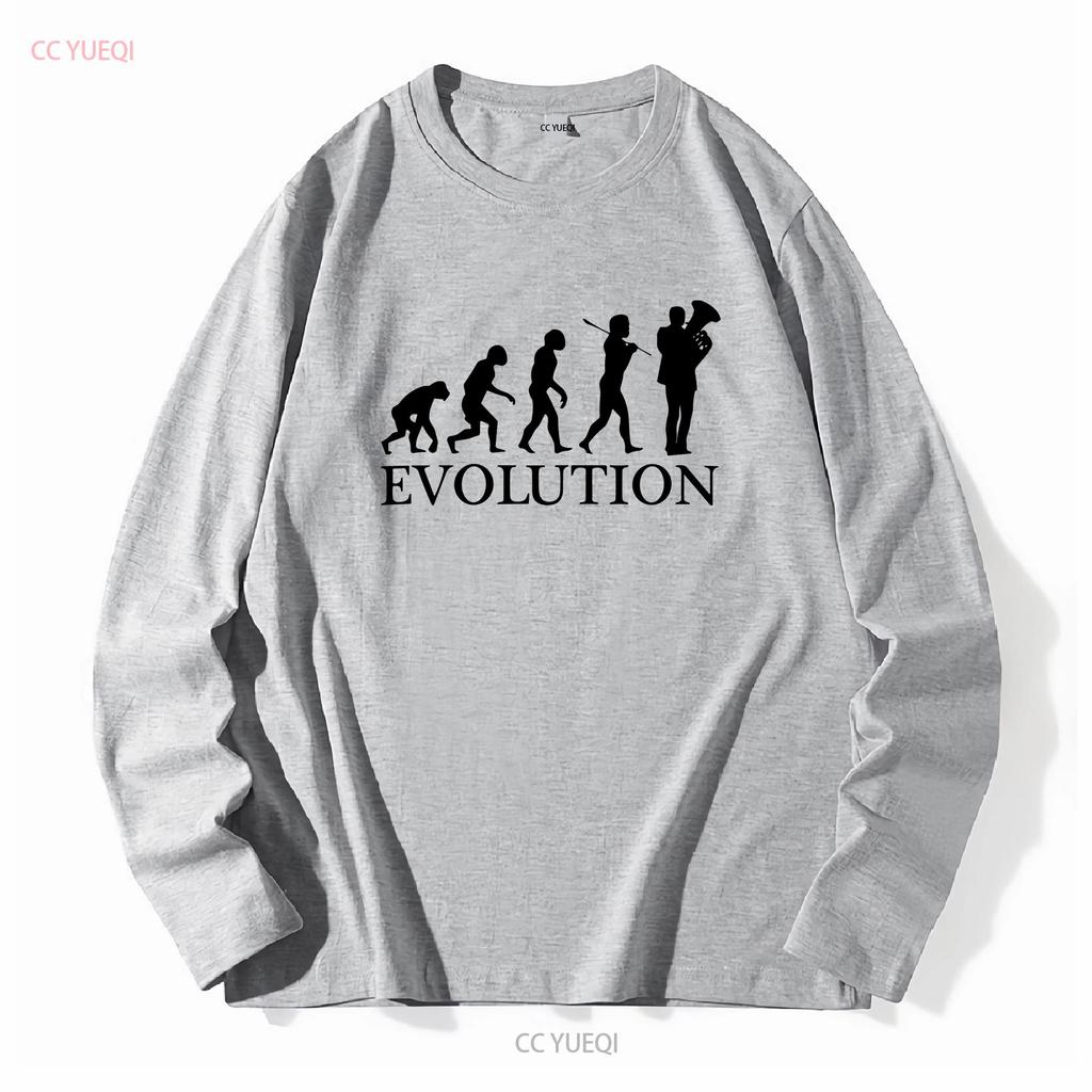 EUPHONIUM PLAYER EVOLUTION OF MAN MENS T SHIRT TEE TOP GIFT MUSICIAN Long or Short Sleeves Vintage Washed Breathable Stretched