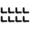 8Pcs Drip Irrigation Straight Fittings Barbed Locking Butt Joint Connectors 16mm Drip Tape Tubing Sprinkler Systems