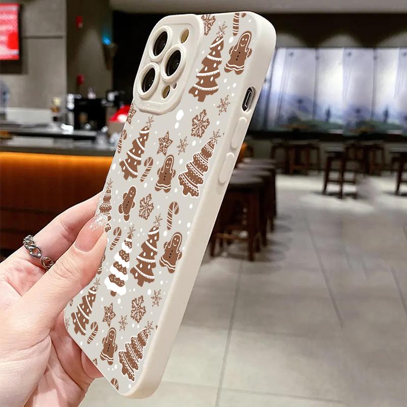Christmas Tree Graphic Phone Case For iPhone 16 Pro Max 15 14 13 12 11 XS X XR 7 8 Plus SE 2022 Shockproof Silicone Bumper Cover