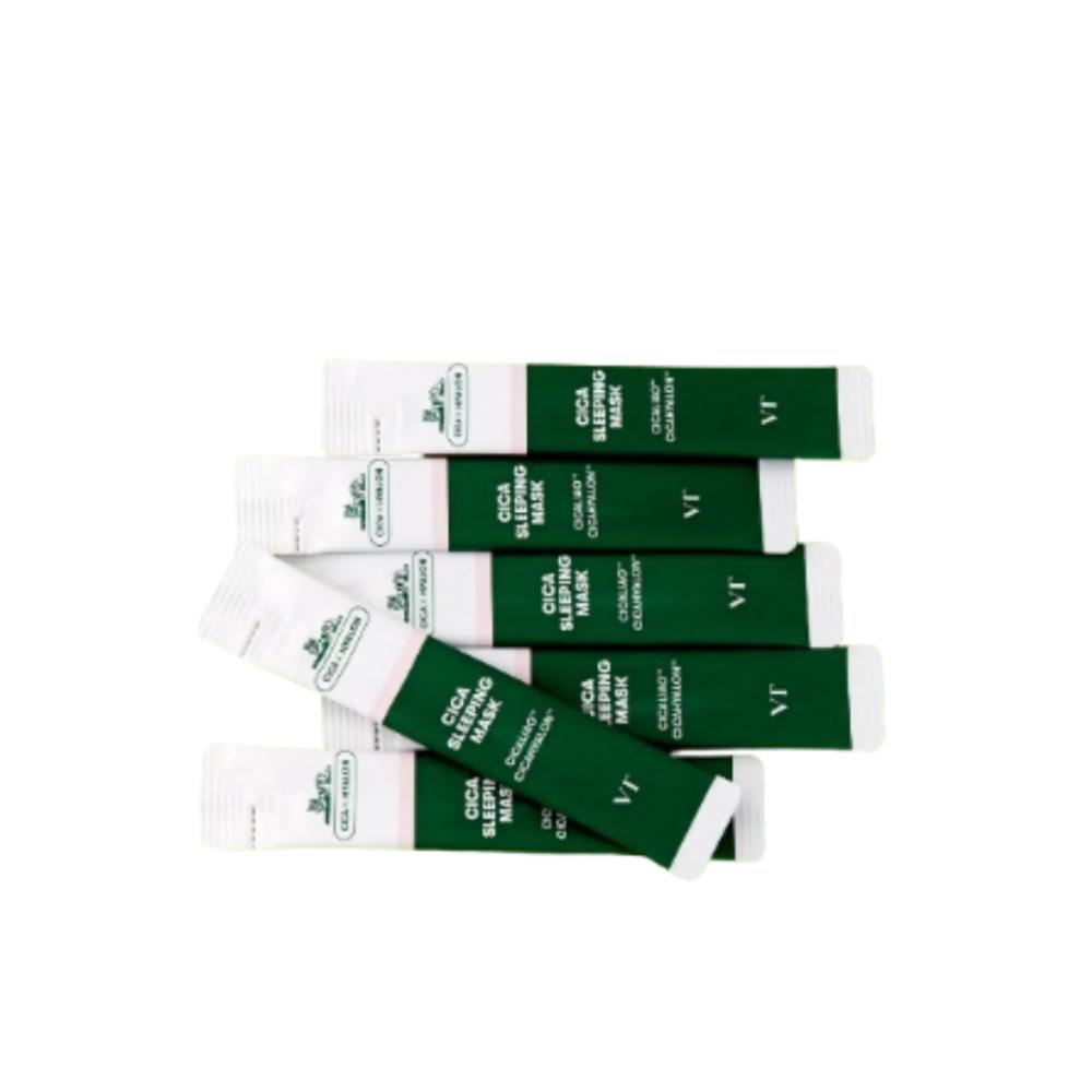 VT Cica Sleeping Mask Calming & Hydrating Overnight Face Mask Set (4ml x 6)
