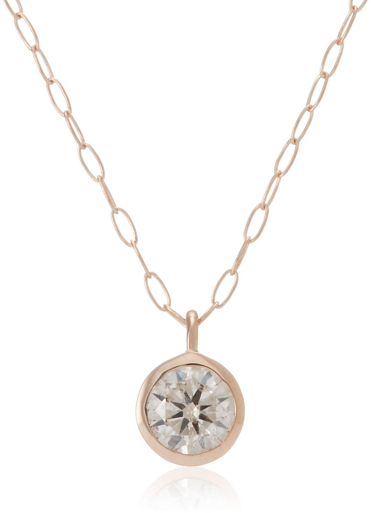 

WEB limited K18 pink gold diamond necklace [Ester] (0.15ct) 0442-7935-0015-0000