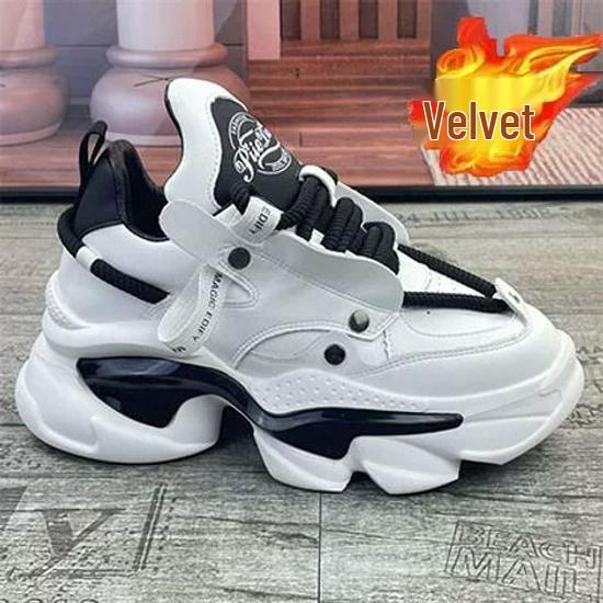 

Autumn European Men s Leather Dad Shoes: Trendy, Versatile, Casual with Thick Sole for Added Height 41, One Size Bigger