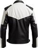 White Men's Stylish Lambskin Leather Zipper Handmade Genuine Biker Jacket Motorcycle