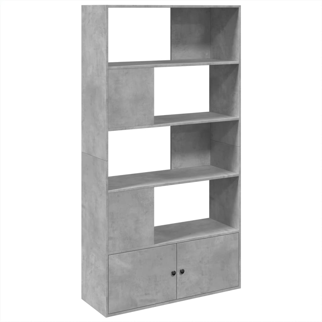 Bookshelf Concrete Grey 100x36x189 Cm Engineered Wood