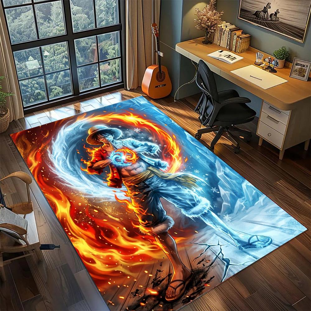 One Piece!Rug Carpet Large Area Rug Non Slip Washable Floor Mat Gamer Room Bedroom Home Decor