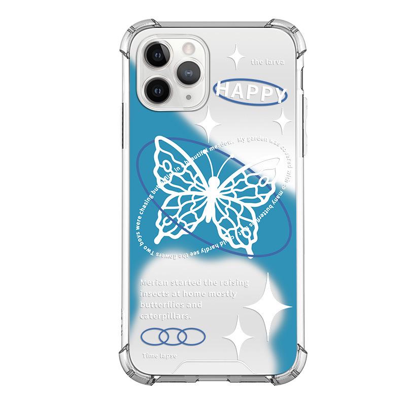 

Зеркальный чехол-бабочка для iPhone 15/14/13, Huawei Mate 60 Pro, Xiaomi 14 Apple 11