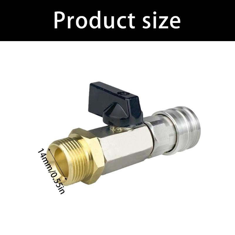 Universal Leak Resistant 1/4 Inch High Pressure Hose Connector Coupler Metal Valves Adapter For Water Sprayed Guns