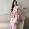 European & American Floral Cinched Waist Summer Dress with Camisole
