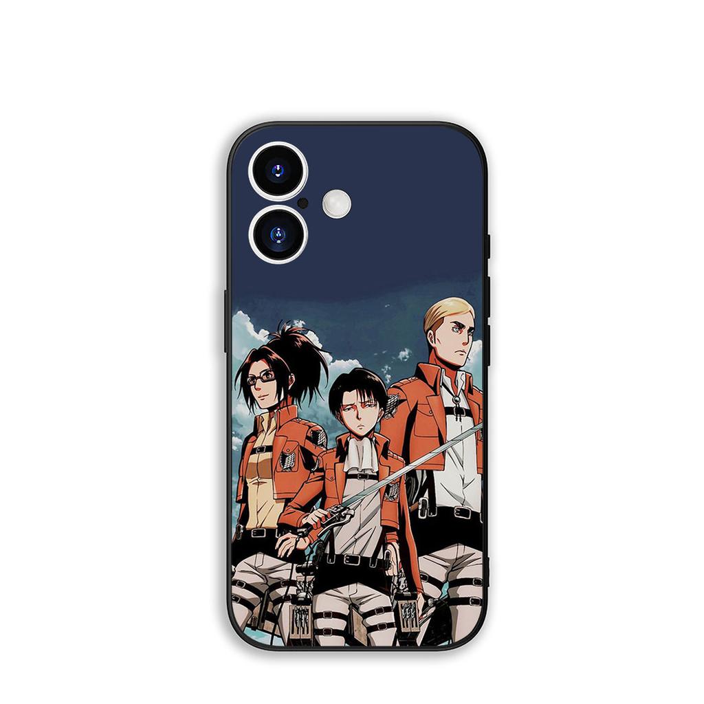 Phone Cover Levi Attacks on titan Eren Jaeger for Apple iPhone 16 15 14 Plus 13 12 Mini 17 Pro Max + ProMax 16E Air 15+ Case