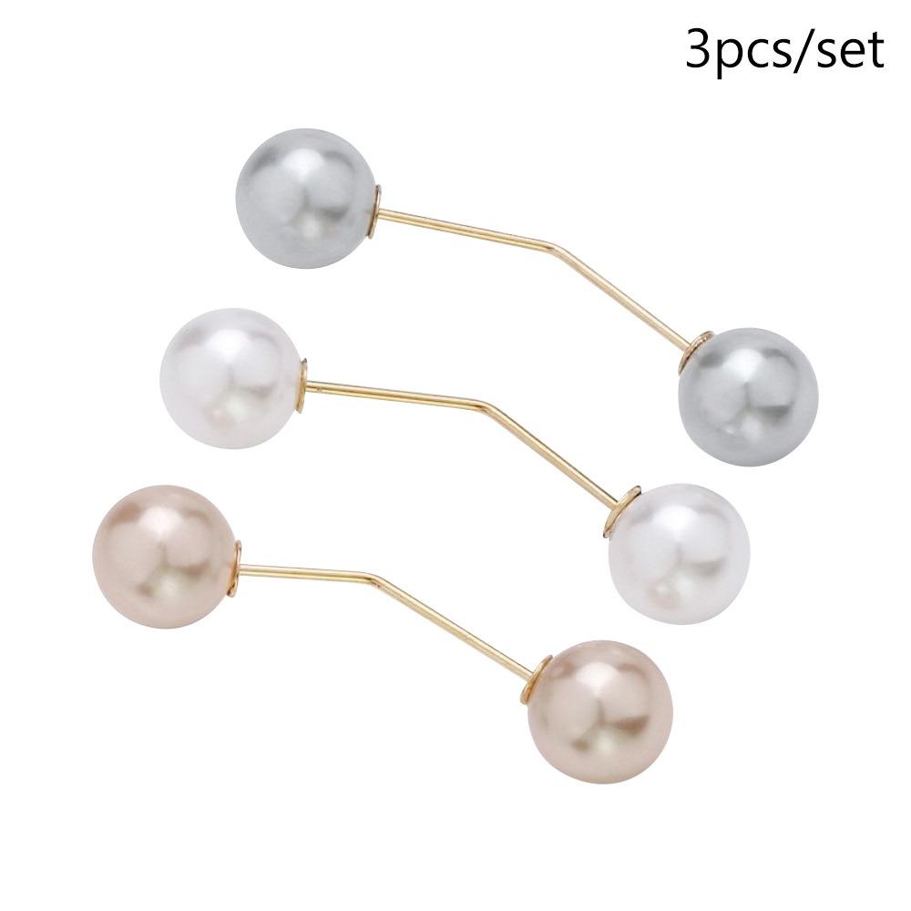 

3/6/8PCS Safety Pins Pearl Non Slip Brooches For Clothing Waist Fixing Neckline Adjust Scarf Fashion DIY Sewing Accessories