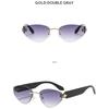 Women's sunglasses, triangular frameless sunglasses, men's and women's fashion sunglasses