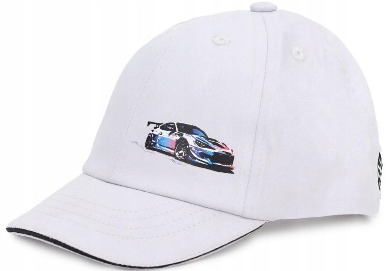 Boy' gray baseball cap RACING YO! 46/50 Ł030L