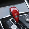 Luxury Red Carbon Fiber Gear Shift Knob Handle Decor For BMW 3 G20   21