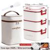 316 Stainless Steel Insulated Bento Lunch Box, Microwaveable Meal Container for Office Workers