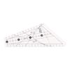 Quilting Ruler 22.5 Degrees Slot Design Transparent Plastic Tailor Ruler Tool for Sewing DIY