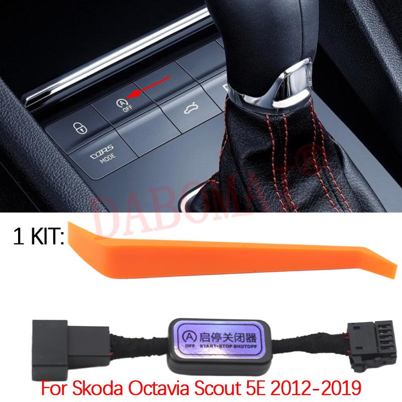 Automatic Stop Start Engine System Device OFF Button Control Sensor Plug Stop Cancel Cable for Skoda Octavia Scout 5E 2012-