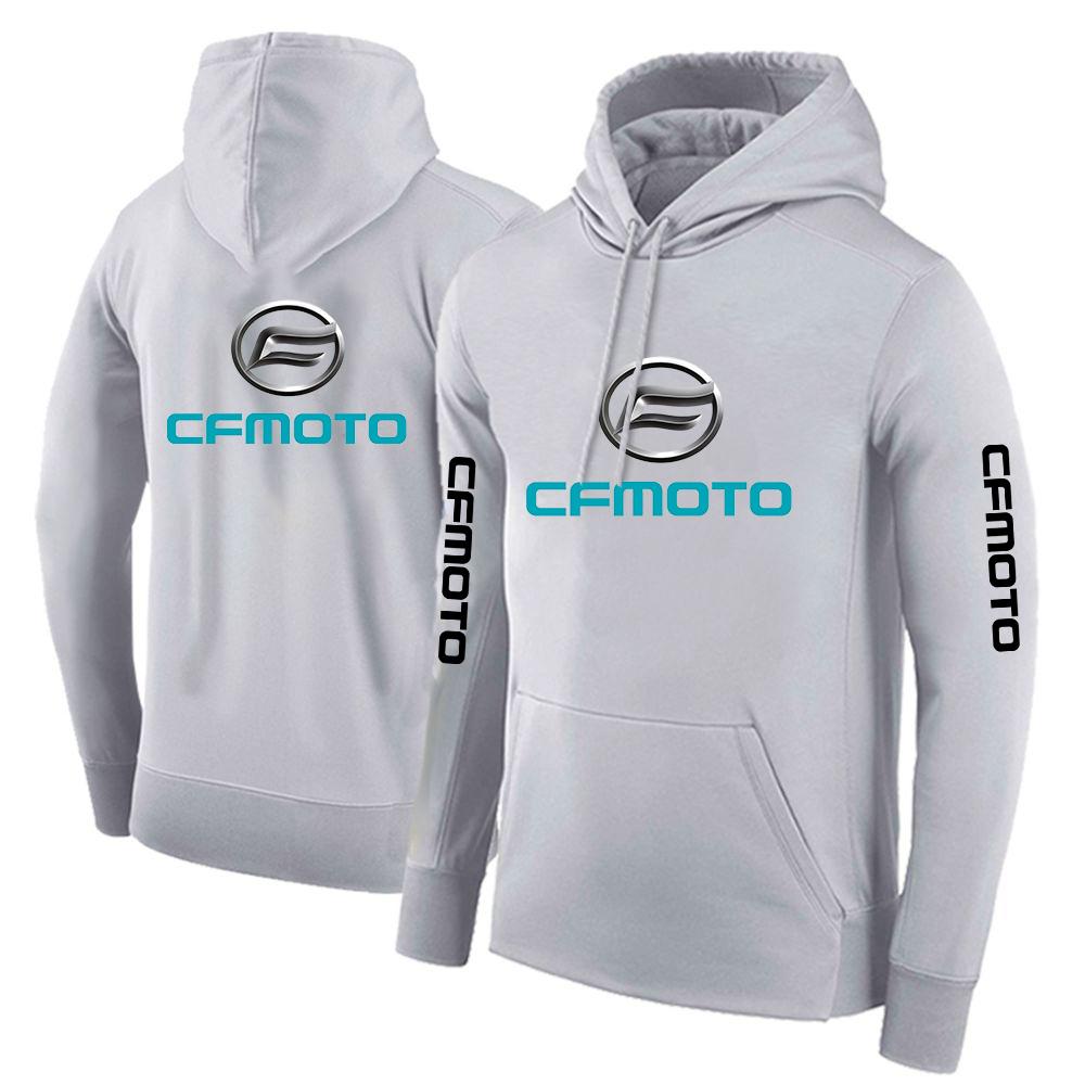 2025 Spring And Autumn Man's Cfmoto Logo Print Solid-Color Popular Pullover Hooded Premium Coat Classic Custom Loose Hoodies