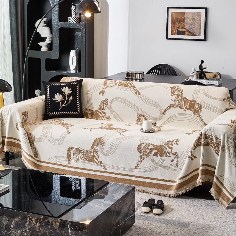 Sofa cover cloth is universal in all seasons, light luxury and high-end, new non-slip cover towel, anti-cat scratch and non-sticky hair,