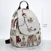 Women's Retro Canvas Floral Backpack - Lightweight, Handwoven & Versatile for College Students