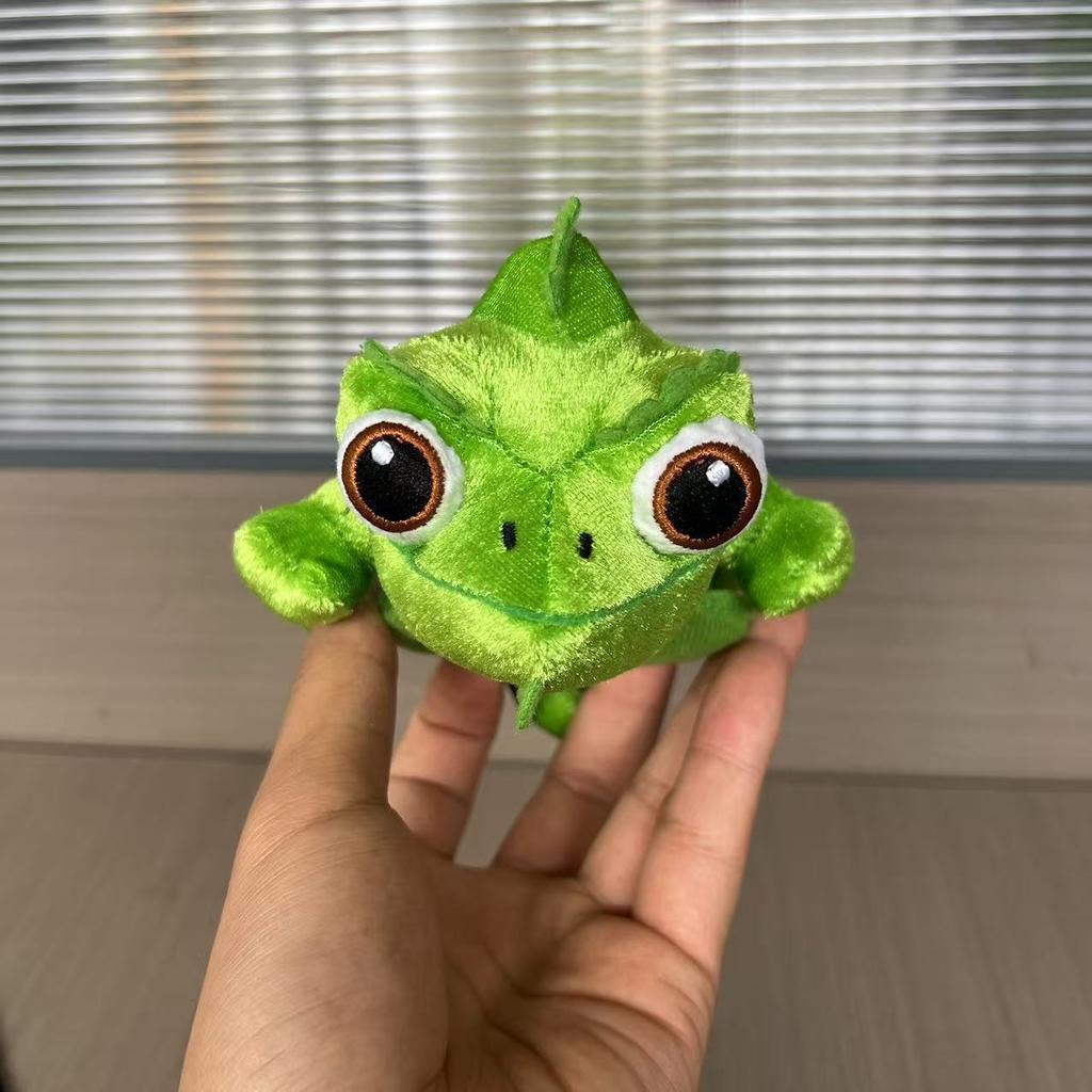 Color Changing Lizard Plush Doll Sitting Shoulder Strap Disk Base Color Changing Dragon Green Lizard Cloth Doll