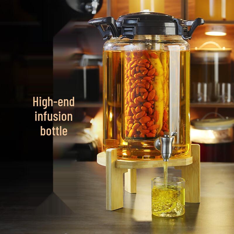 Jingqingfu Glass Brewing Jar with Stainless Steel Tap