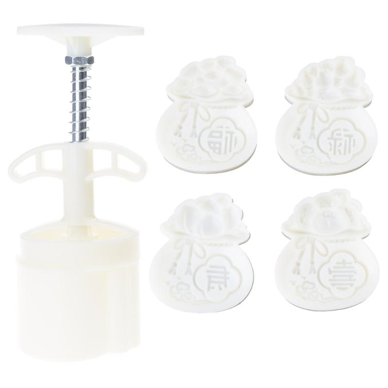 Effective 2/4Pcs Mooncakes Baking Mould 50g 75g Double Size Plastic Kitchen Utensils For Pastries Dessert And Pastries