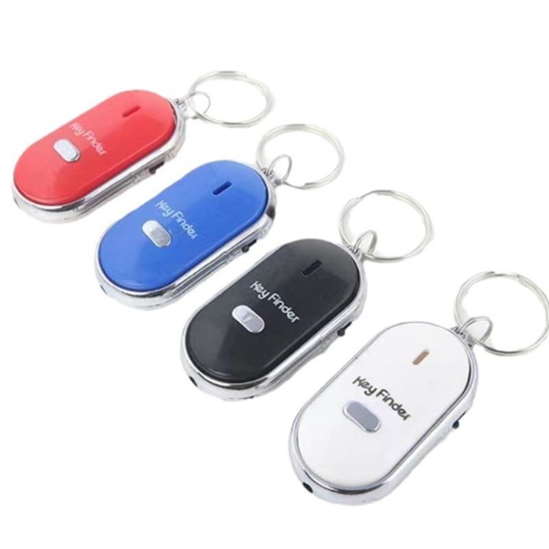 Whistle Lost Key Finder with LED Flashing Light and Beeping Sound Remote Keychain Finder Portable Keys Anti Lost Device