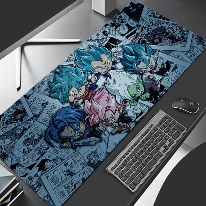 Gaming Mouse Pad Design Non-slip Rubber Sewn Edge Dragon Ball Extended Desk Mat HD Keyboard Pad Gamers And Office Work Mousepad