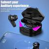 Bluetooth TWS Gaming Earphones Low Latency Wireless In-Ear Headphones With Built-in Mic LED Indicator Lights