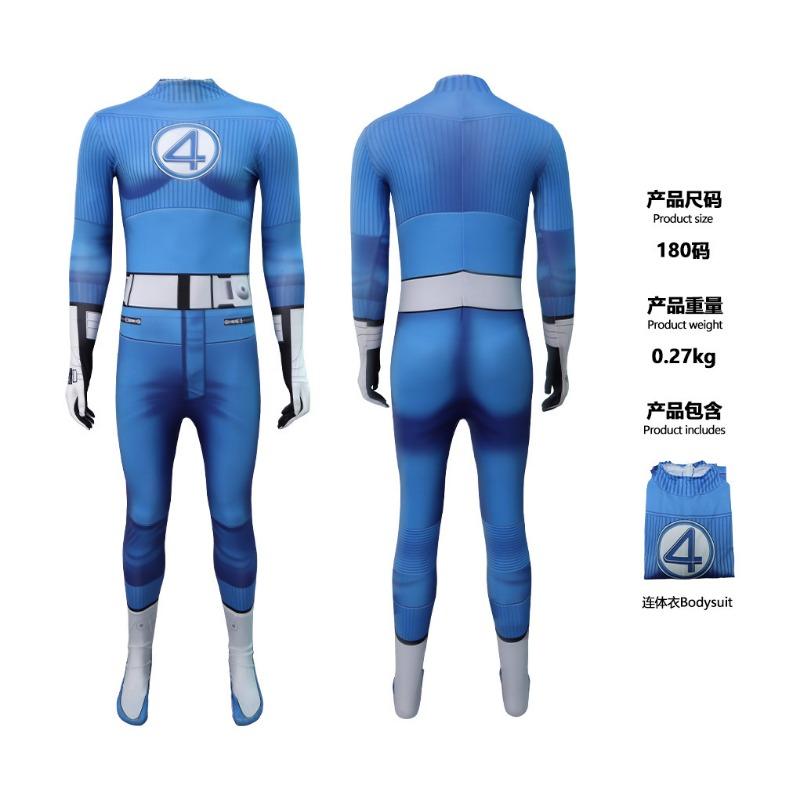 

Хэллоуинский костюм Фантастическая Четверка Женщина-невидимка Громовержец Мистер. Фантастический костюм-комбинезон 190CM