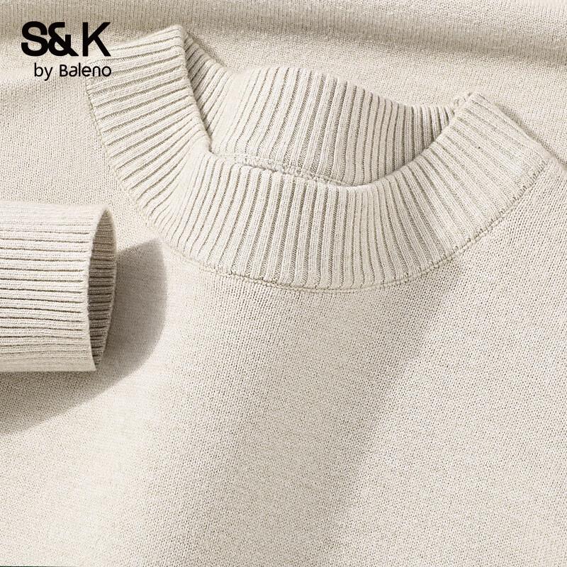 Baleno S&K Men's Half-High Collar Knit Sweater