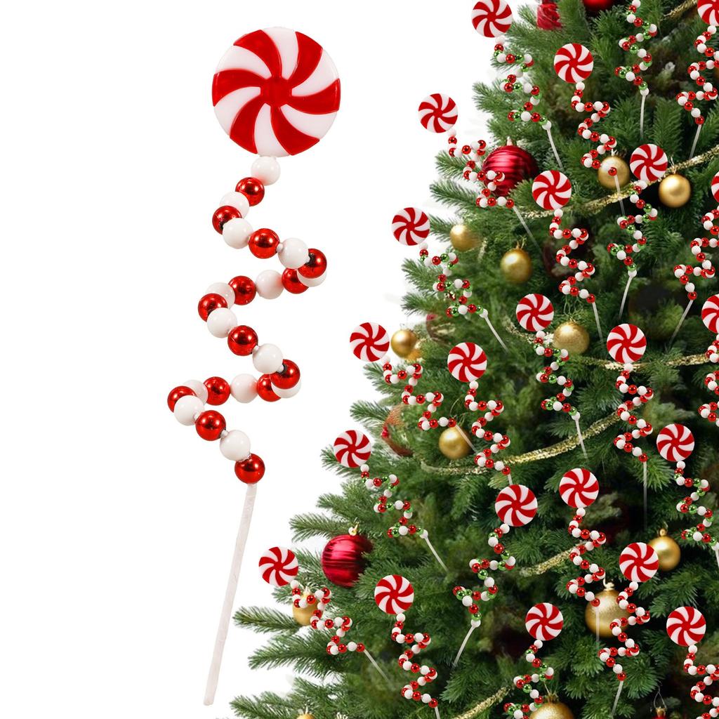 Christmas Decoration Spiral Candy Bar Two-color Windmill Bell Cutting DIY Christmas Tree Christmas Decoration