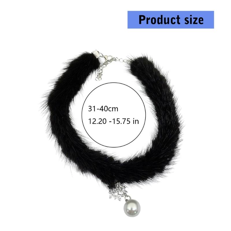 Soft Feather Snowflake Pearls Chokers Necklace Clavicle Chain Collarbone Chokers Party Club Fashion Jewelry