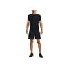 Under Armour Solid Color Belted Breathable Casual Shorts Men Bottoms Black 1351189-002