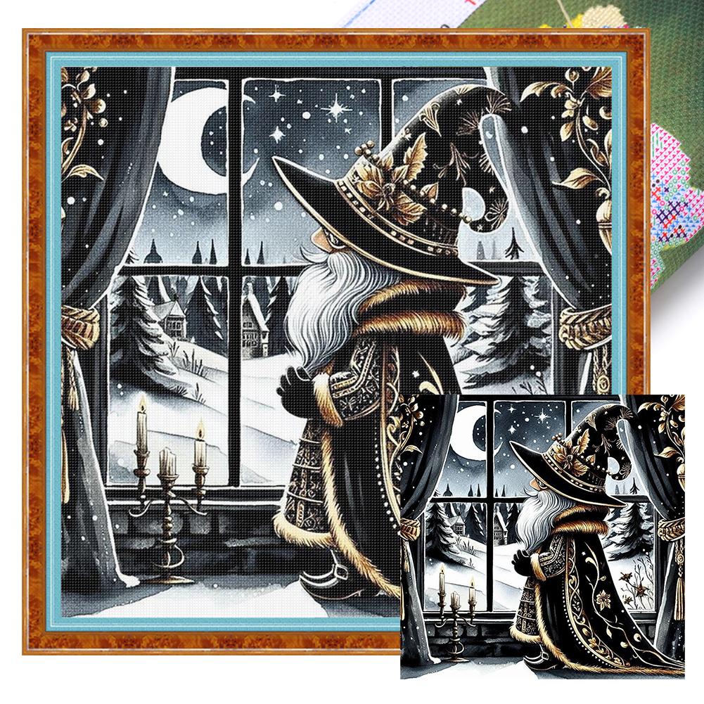 Winter Printed Cross Stitch Kit DIY 11CT Embroidery Craft Set Home Decoration