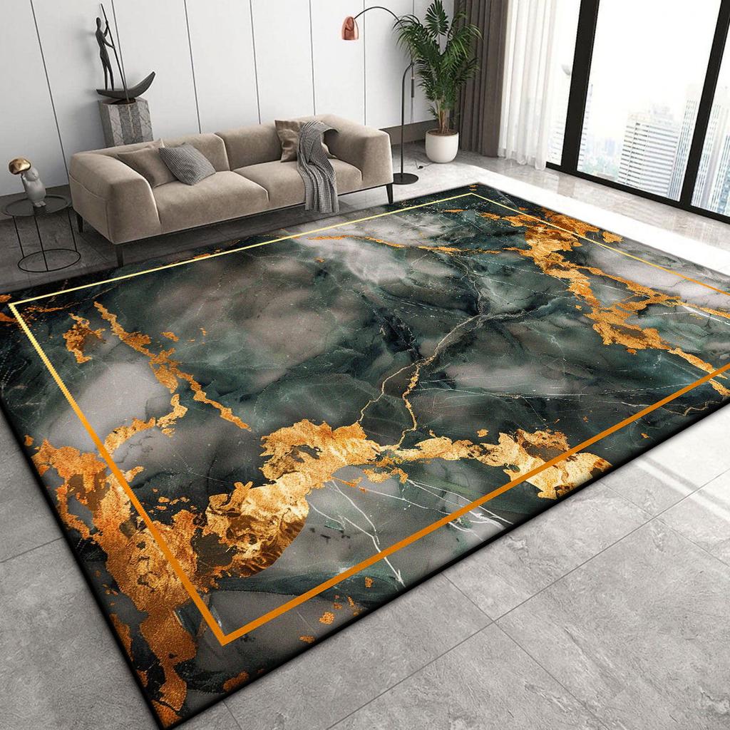 Luxury Marble Decoration Home Mat Living Room Floor Large Area Non-slip Carpets 200x300 Bedroom Bedside Easy Cleaning Plush Rugs