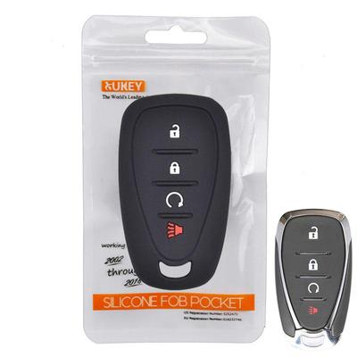 Silicone Car Key Case For Chevrolet Camaro Cruze Malibu Sonic Impala Volt 2016-2018 Cover Keyless Remote Fob 4 Button Protector