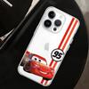 Cars L-Lightning M-McQueen Phone Case Soft Transparent Case For IPhone 17 16 15 14 13 12 11 Pro Max Mini Plus Shockproof Cover