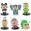 1Set Crayon Shin Chan Action Figure Cartoon Japanese Kawaii Figurines Collectibles Movie Peripheral Toy Gifts for Children