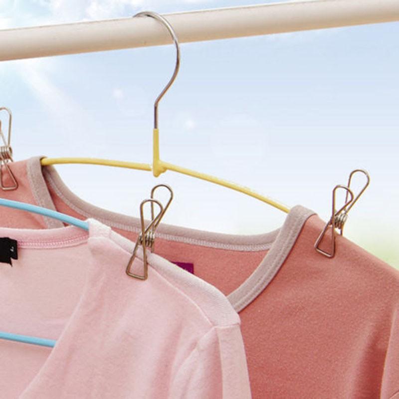 20 Pcs Stainless Steel Clothes Pegs Hanging Pins Clips Laundry Sets Accessaries