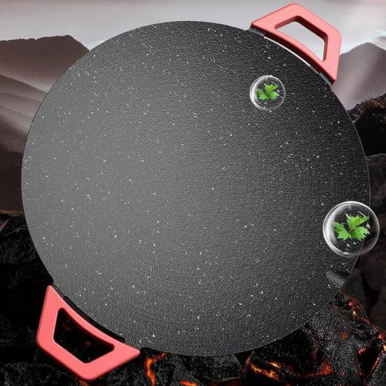 Elektrický gril Nepřilnavá kulatá deska Bez kouře Vnitřní elektrický gril Rychle se zahřívající Stolní gril pro BBQ Steaky Palačinky Hamburgery