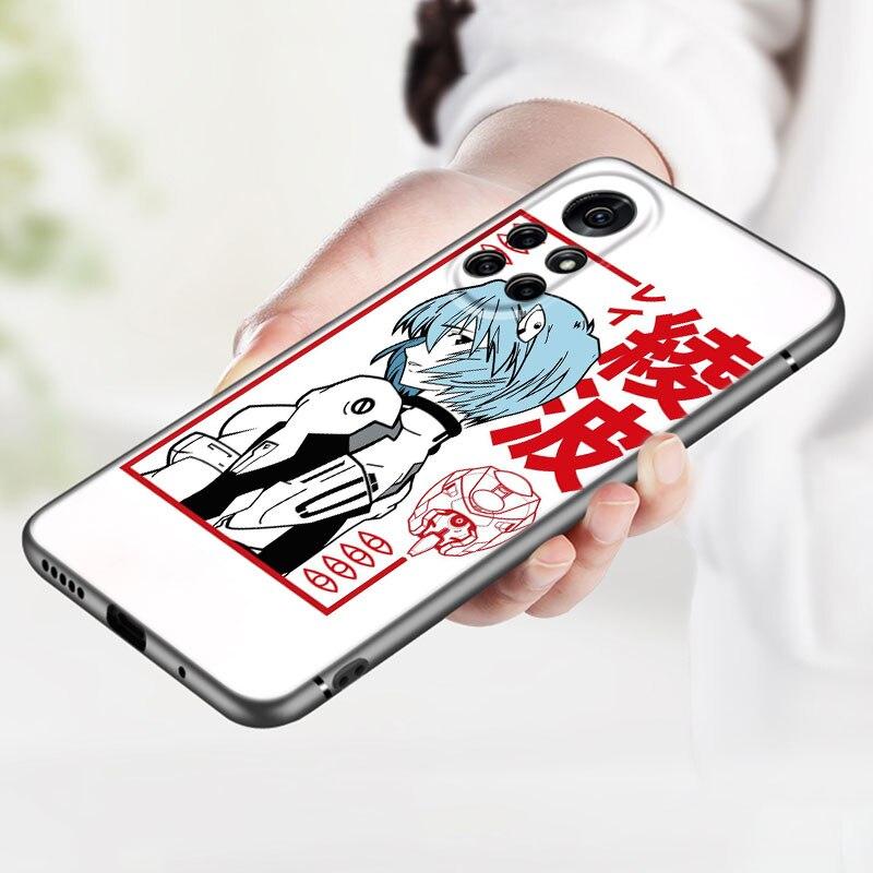 Anime Girl Mech Phone Case For Huawei Honor 60 50 SE 30S Mate 30 20 10 Lite 40 Nova 9 8 Pro Y60 8i 7i 7SE 5T Premium Black Cover