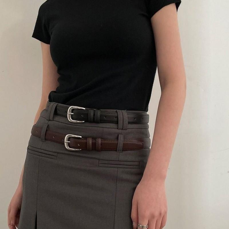Unique Aesthetic Vintage Inspired Pu Leather Belt For Womens Trendy Fashion