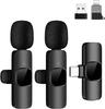 Dual Wireless Lapel Microphone for Mobile Phones – Ideal for Live Streaming and Recording