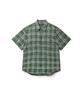 Haechinglum Arrow Shirt Over Dyed Bleached Check Green