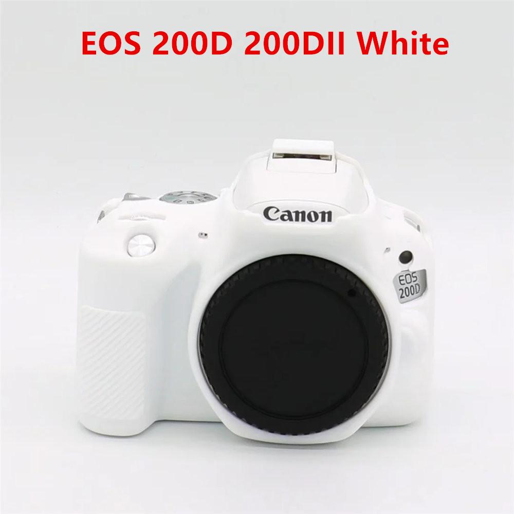 Soft Silicone Armor Camera Body Case For Canon EOS 750D 80D 800D 850D 1300D 1500D 200D 200D II Protective Skin Cover
