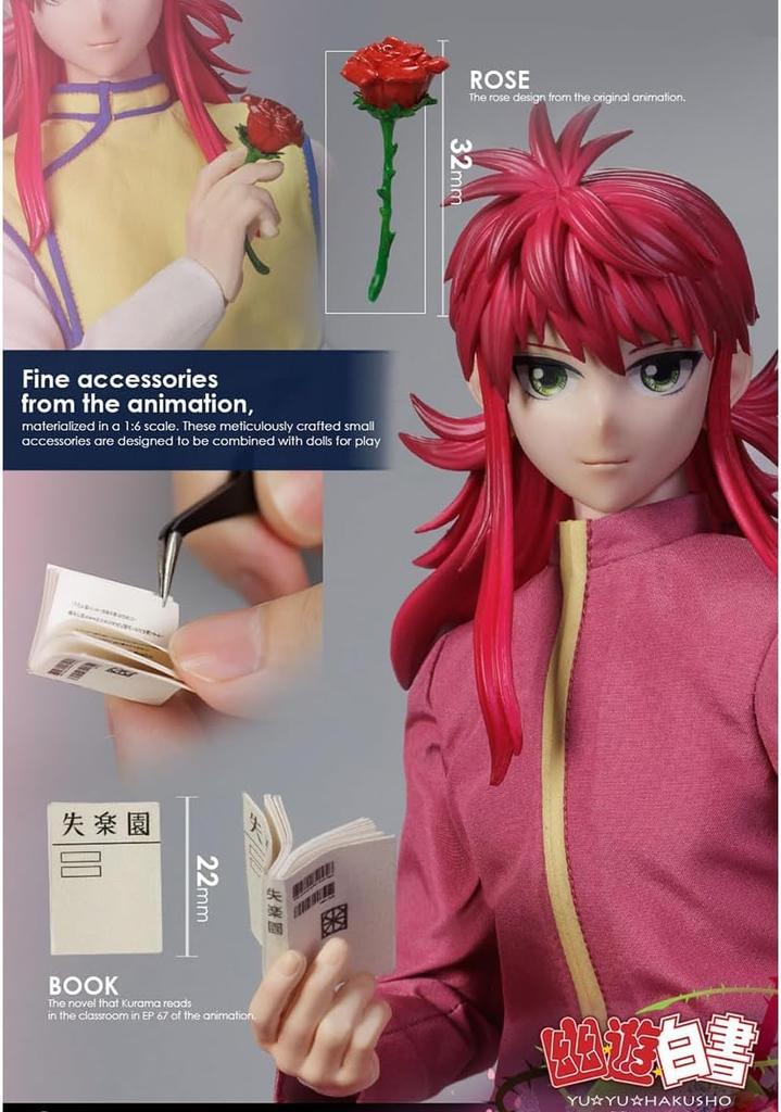 ASMUS TOYS Scale Action Figure Yu Yu Hakusho Kurama YUYU003A Standard Edition 1/6